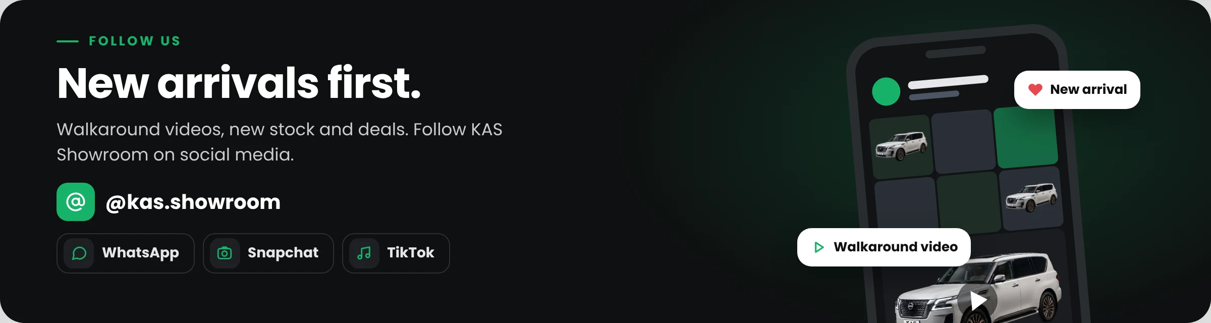 Follow KAS on social media