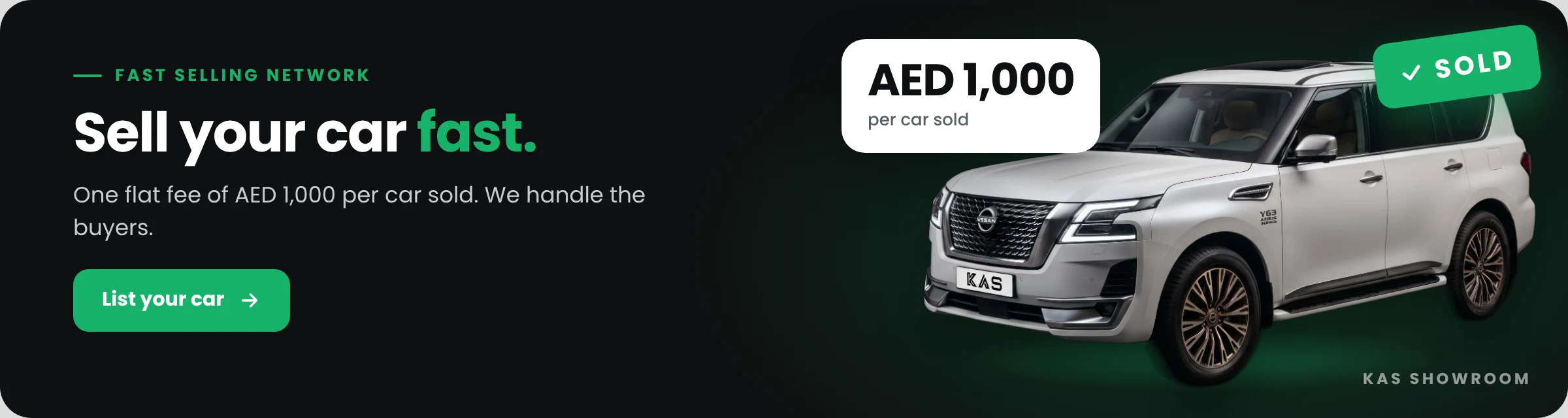 Sell your car fast with KAS Fast: start now