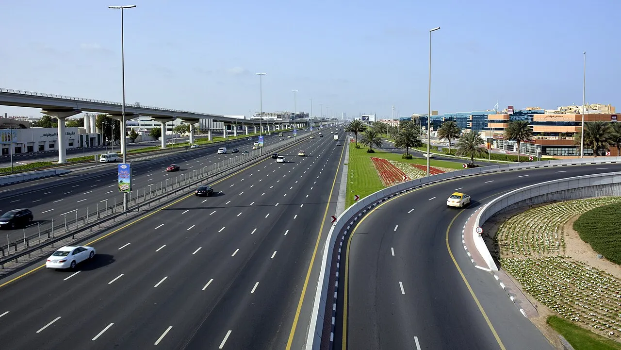 Cars on Sheikh Zayed Road